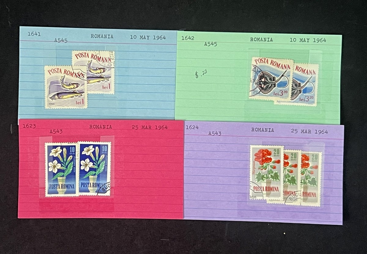 Collection De 4 Cartes Revendeur Russie Années 1961-1970 - Identifiées Scott #, Qualité F/VF