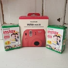 NEW 2012 Fujifilm Instax Mini 8 Instant Film Camera RASPBERRY W/ 40 Film Sheets