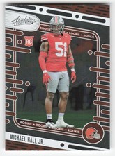 2024 Panini Absolute #153 Michael Hall Jr. Retail Cleveland Browns RC