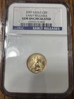 2007 $5 Gold 1/10 oz American Eagle NGC Gem Uncirculated Early Releases