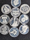 (10) 1 gram 999 silver round MSG