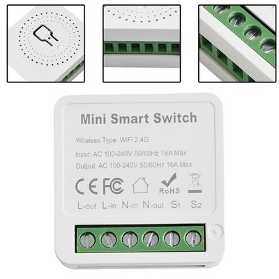 Schalter Intelligenter WiFi-Schalter WEISS 16A Intelligenter WiFi-Schalter