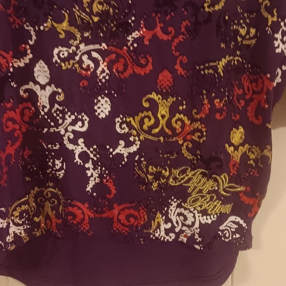 Apple Bottoms Girls 10/12 Shirt 3/4 sleeve Gold Accents - Image 2 of 4