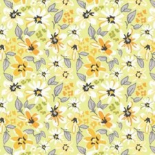 Patch Of Sunshime Cotton Fabric Wilmington Summer Flowers By the Yard