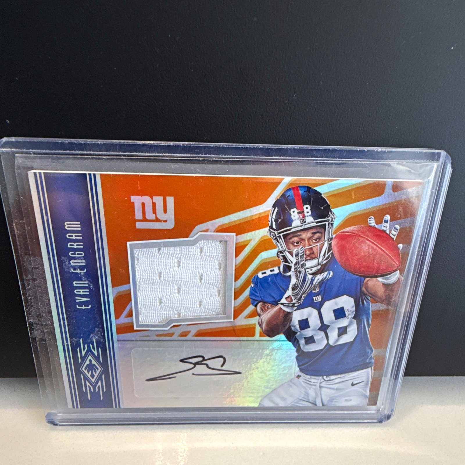 Evan Engram Panini Phoenix Rookie Autograph Jersey #RAJEE Base
