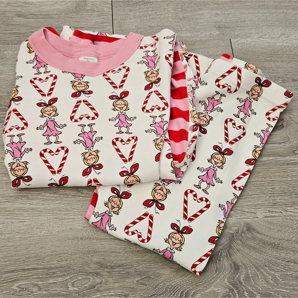 Juego de pijama Hanna Andersson Dr. Seuss Cindy Lou Who HannaJams para niña talla 12 Foto 2 de 4