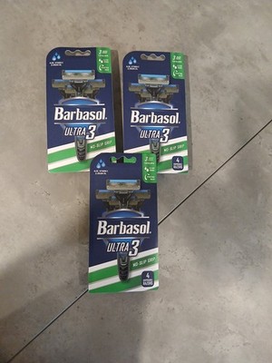 Barbasol Ultra 3 Premium Disposable Razor Value Pack Bundle (3 Packs/12 Total Ra