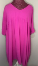 Pink Babydoll Style V-neck Dress 143 Story Size XL