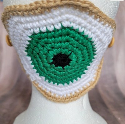 Eyeball Mask Mate, Handmade Crochet