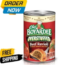 Chef Boyardee Overstuffed Beef Ravioli, 15 oz, 12 Pack