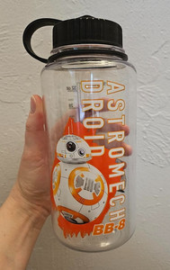 Star Wars BB-8 Clear 32 oz. Tritan Water Bottle, The Force Awakens Collectible
