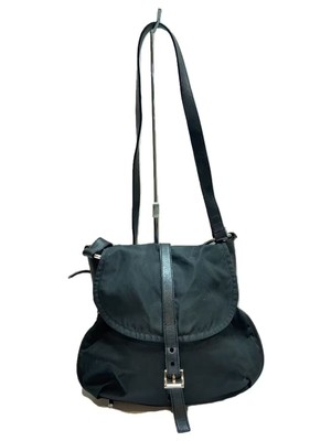 PRADA Shoulder Bag Nylon Black BT0353