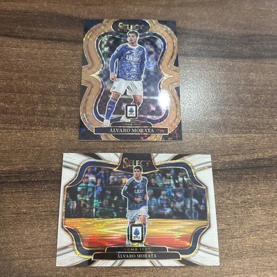 Alvaro Morata White Flash Insert /39+ /99 Panini 25/26 Select Serie A