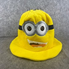 Universal Studios Despicable Me Minion Mayhem Plush Hat Yellow Kids Costume