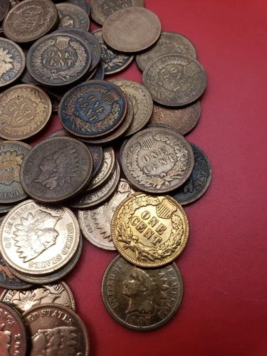 61 INDIAN HEAD CENT PENNY LOT VERY NICE COINS FOR FILLING BOOK, RESALE GOODS ETX