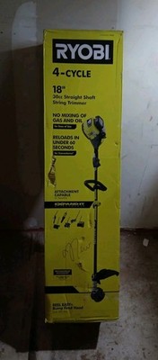 BRAND NEW! Ryobi Model RY4CSS 4-Cycle 30cc Straight 18''inch Shaft Gas Trimmer