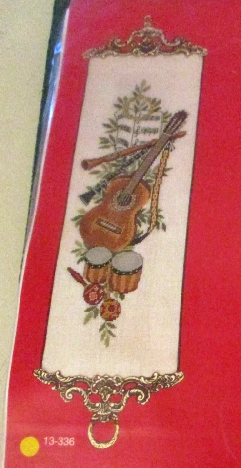 Vintage Eva Rosenstand Guitar & Musical Instruments Counted Cross Stitch Kit NIP - Image 3 of 4