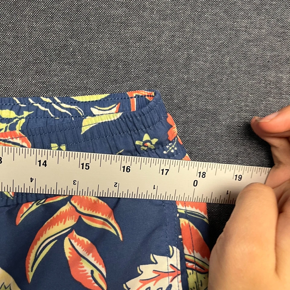 Bañador Polo Ralph Lauren para hombre talla M azul estampado tropical pantalones cortos de surf Foto 4 de 4
