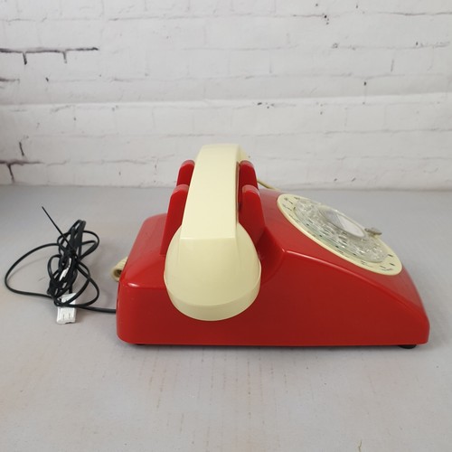 Telefono fisso da scrivania retro Steepletone ROSSO riproduzione quadrante rotante modello STP1960 - Foto 8 di 22