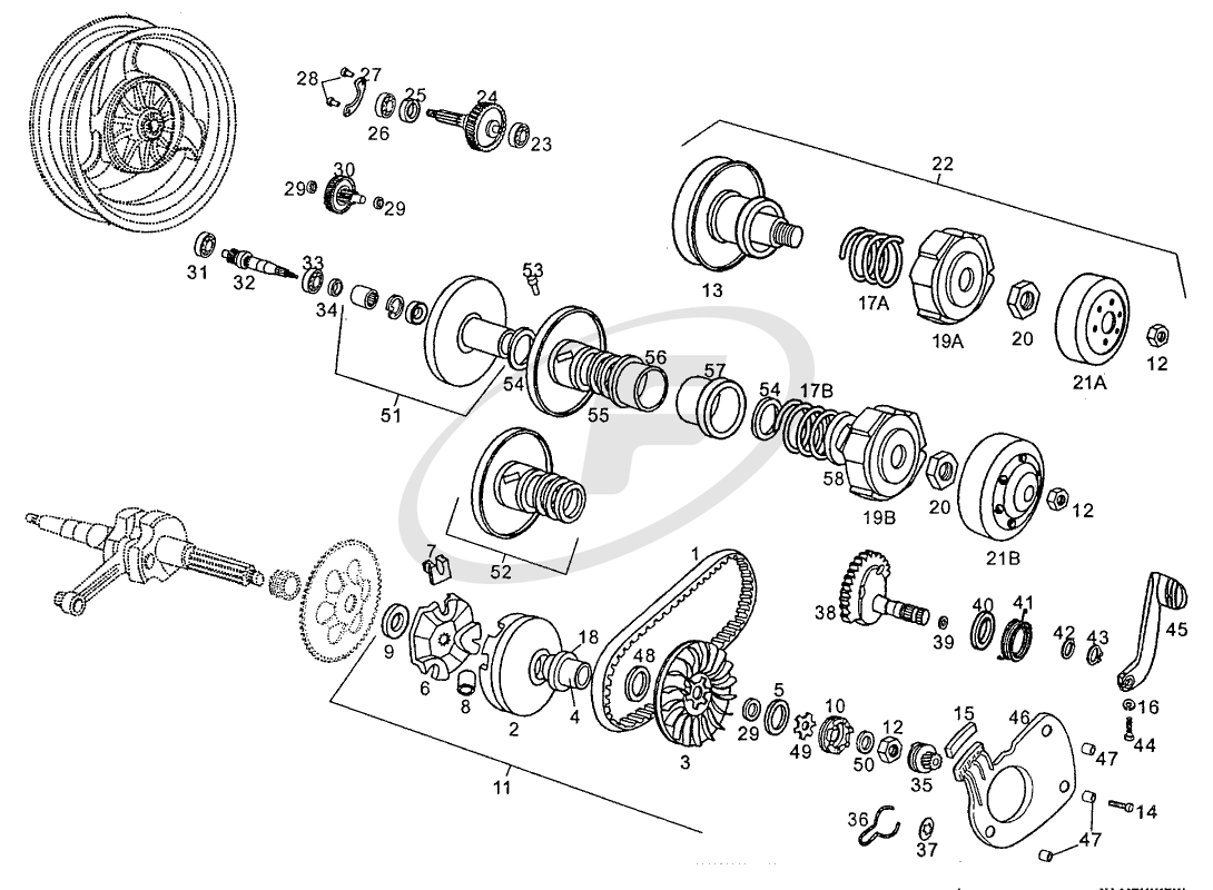 ⭐︎⭐︎⭐︎ GP50 & ALTANTIS New Genuine Derbi Variator Centrifical Weight