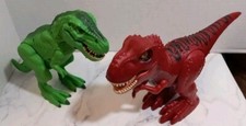 Zuru  Unbranded T-Rex Dinosaur Lights Sounds Lot Of 2 Working See Pictures