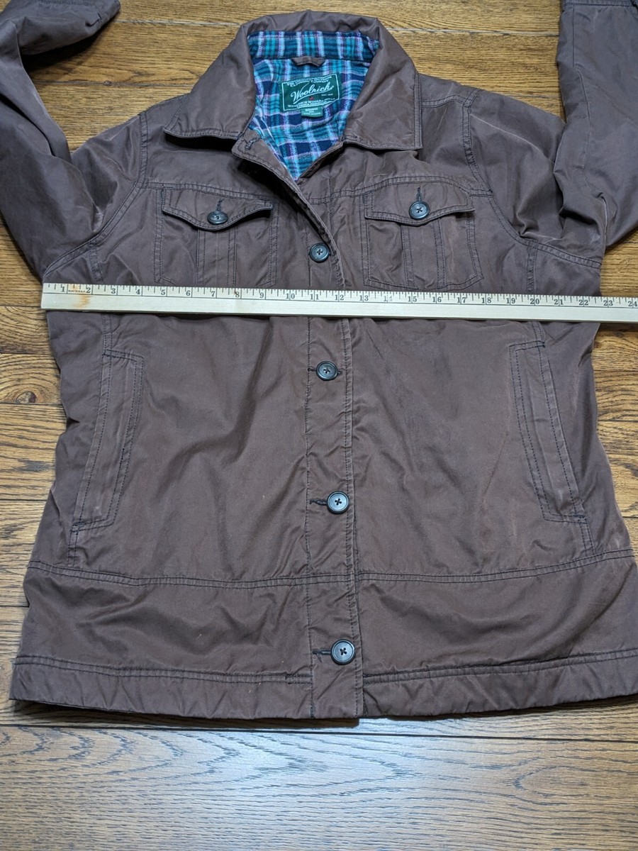 Woolrich Women's BLACKTAIL JACKET  Flannel Lined Dark Roast 2XL Button Up *READ View 6