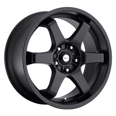 FOCAL 421 X Rim 17X7.5 5X100/5X114.3 Offset 48 Satin Black (Quantity of 4)