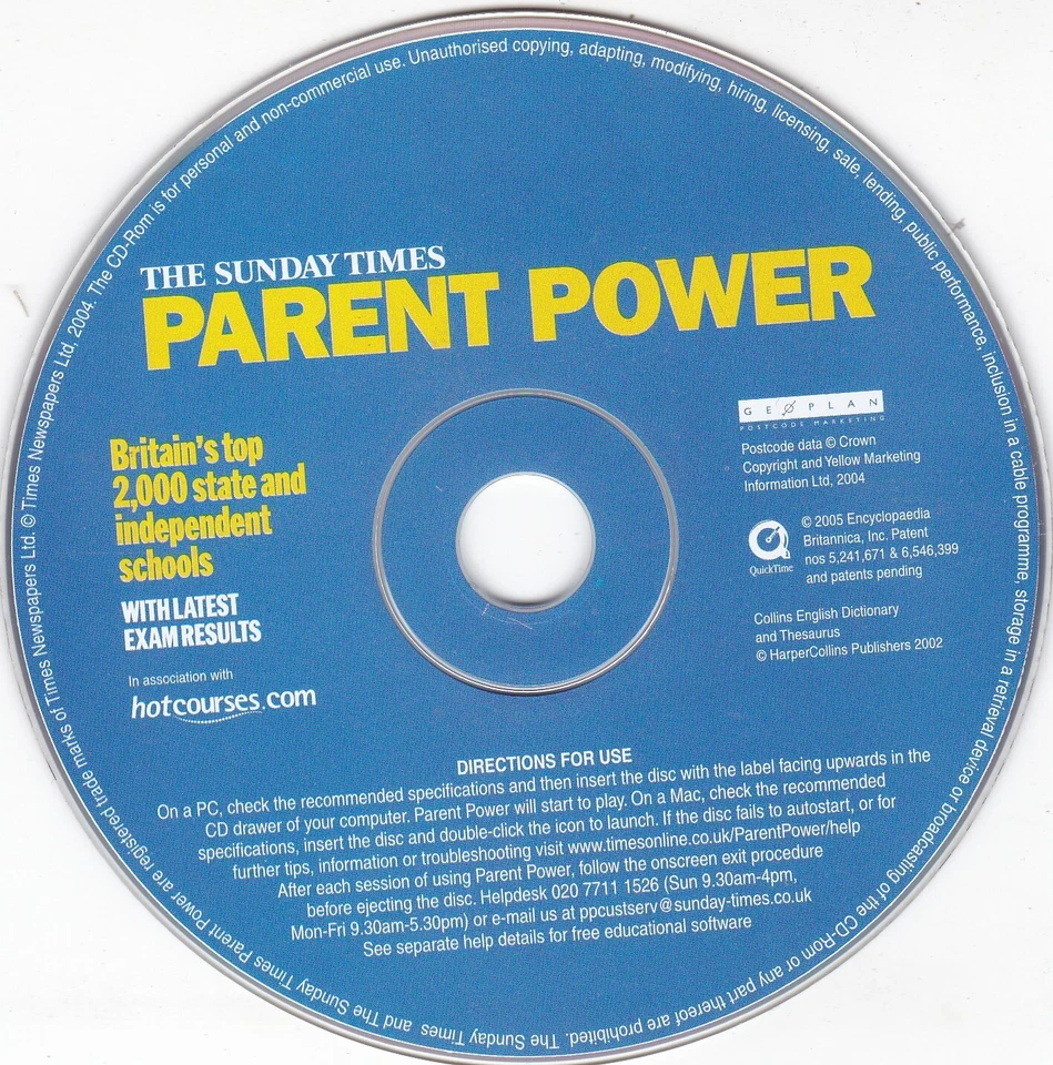 PARENT POWER ( THE SUNDAY TIMES Newspaper CD-ROM ) - Bild 3 von 3