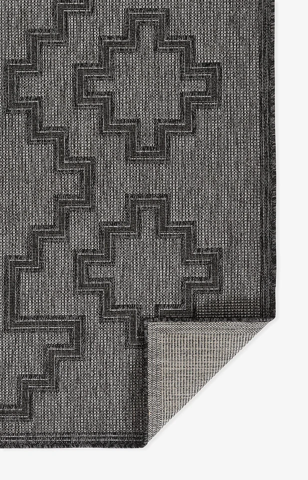 Momeni Hampton Transitional Indoor/Outdoor Area Rug, Charcoal, 8' X 10' - Image 3 of 4