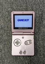 Nintendo Game Boy Advance SP AGS 101 Pink Bright Version Backlit Restored!