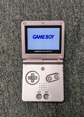 Nintendo Game Boy Advance SP AGS 101 Pink Bright Version Backlit Restored! 