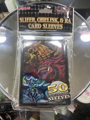 Konami Yu-Gi-Oh! Sleeves EGYPTIAN GOD CARDS (Slifer Obelisk & Ra) | eBay