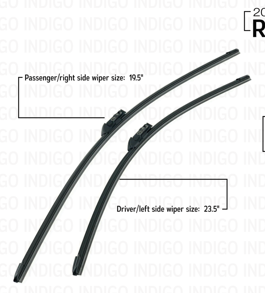 2017-2022 Range Rover Front Wind Shield Wipers Blades Set GENUINE