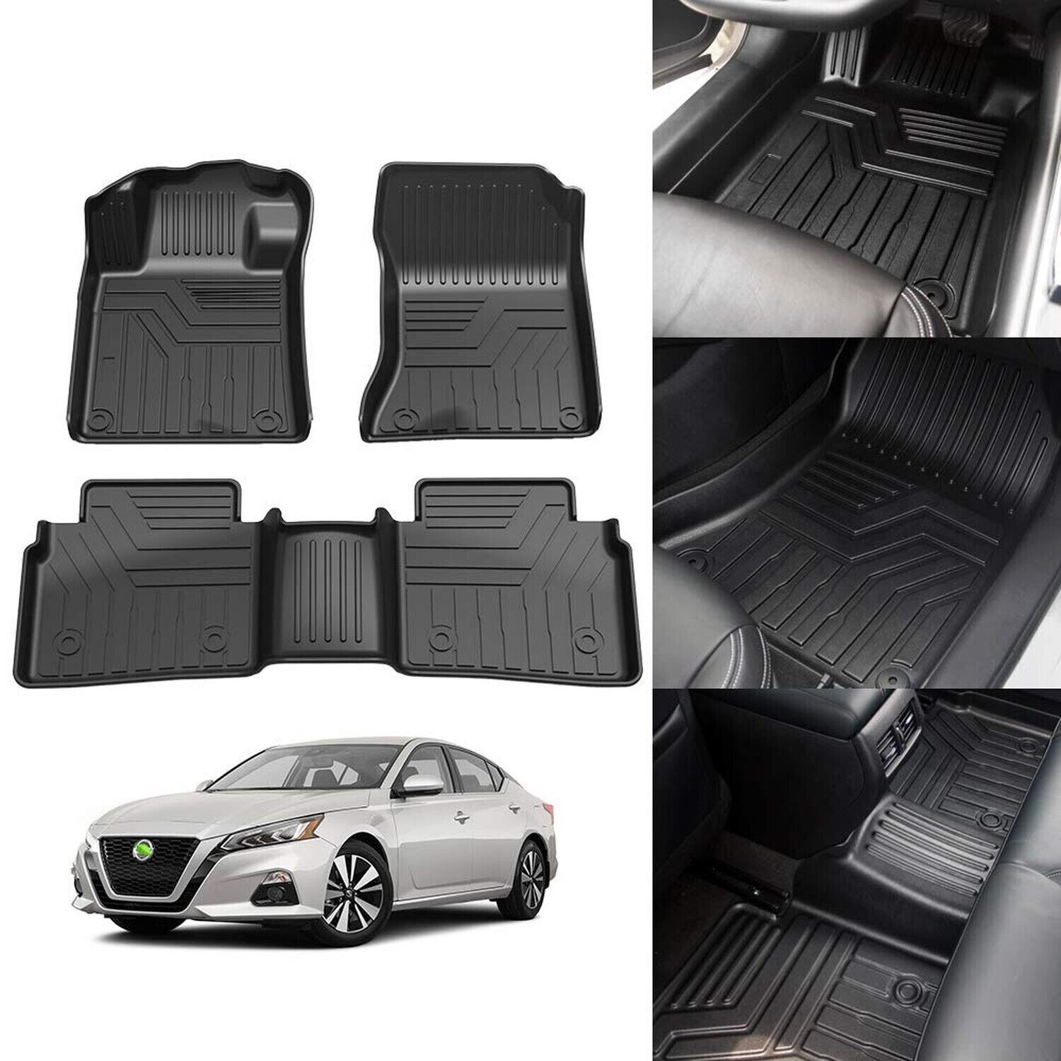 Custom Fit Floor Mats for 2019-2026 Nissan Altima All Weather Floor Mats 1st 2nd