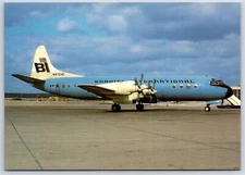 Airplane Postcard Braniff International Airlines Lockheed L-188 Electra DJ8