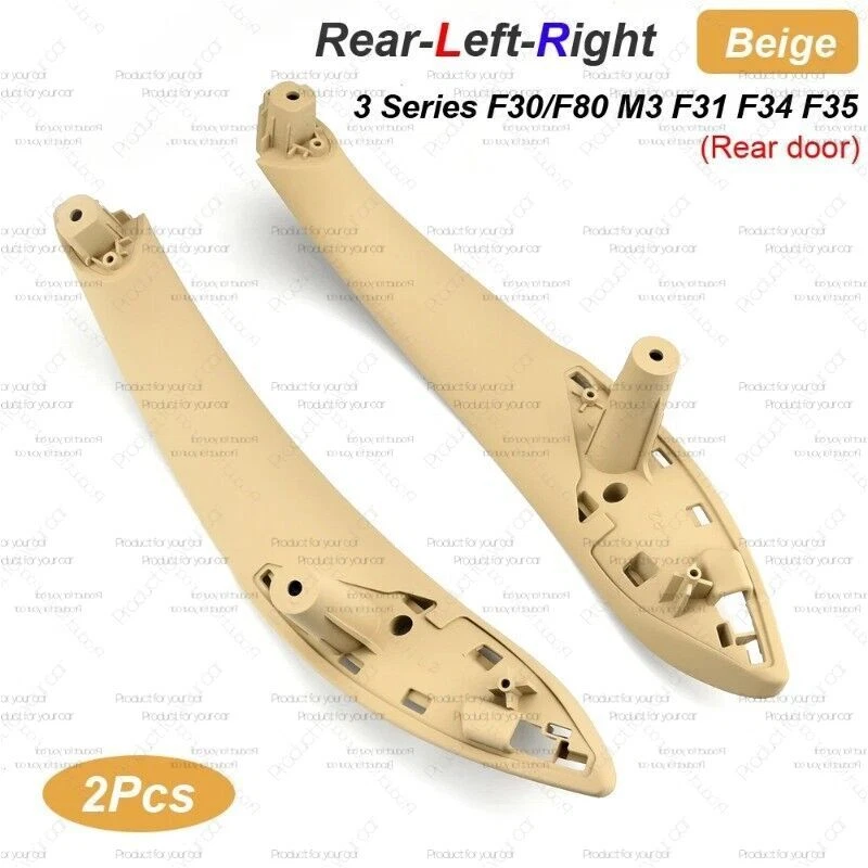 Cubierta de panel de puerta interior con manija interior negra 4 piezas para BMW 3 F36 F30 2013-2018 Foto 3 de 4