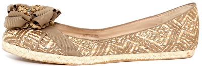 Vera Wang Lavender Eri Basketweave Raffia Espadrille Flat Z4009* Size 6.5 M