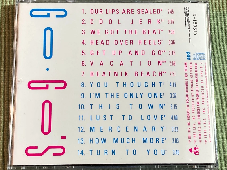 GO-GOS GREATEST 14 TRACK CD BELINDA CARLISLE FREE SHIPPING Foto 2 de 2