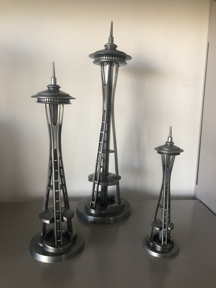 Exclusive Seattle Space Needle 5”, 9”, or 12” Zinc Statue - Officially Licensed