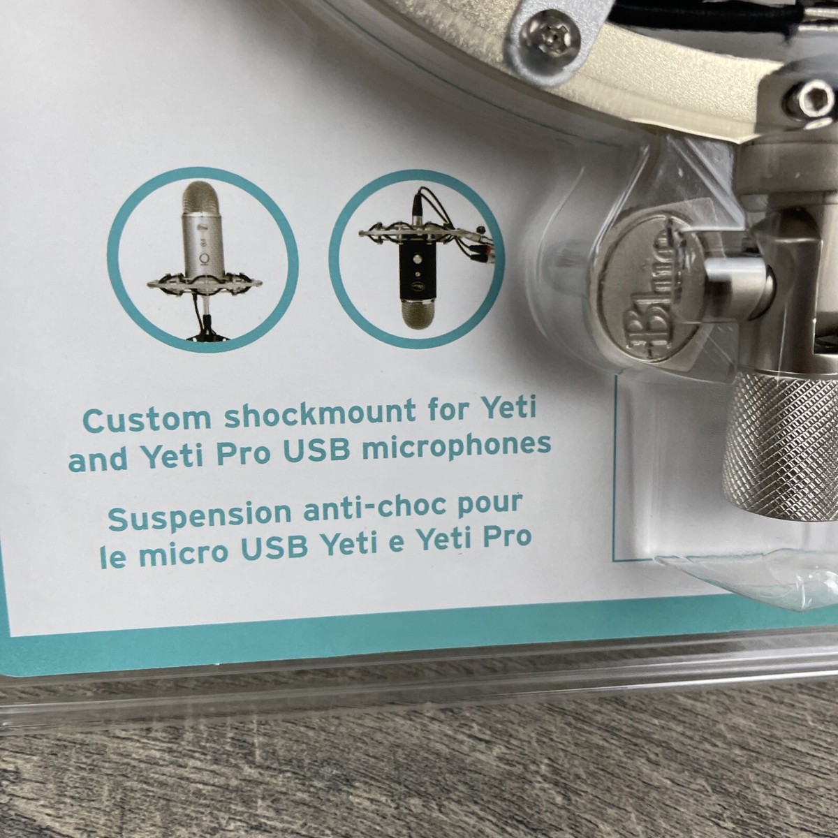 Blue Radius II Silver Microphone Shock Mount for Yeti & Yeti