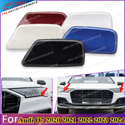 Painted Headlamp Washer Cap for Audi Q7 2020 2021 2022 2023 2024 Front Bumper