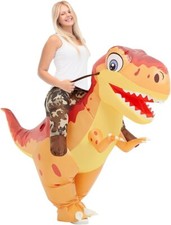 COMIN Inflatable Dinosaur Costume for Adults Ride on Dino Costume