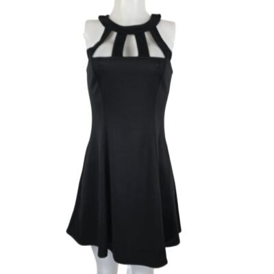 Free People Beach Chest Cut Out Black Women's Summer Mini Dress M | eBay