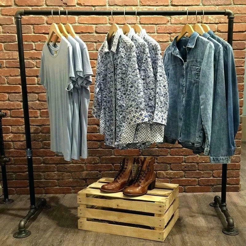 HANDMADE Appendiabiti industriale urbano fatto a mano appendiabiti metallo tubazioni porta indumenti