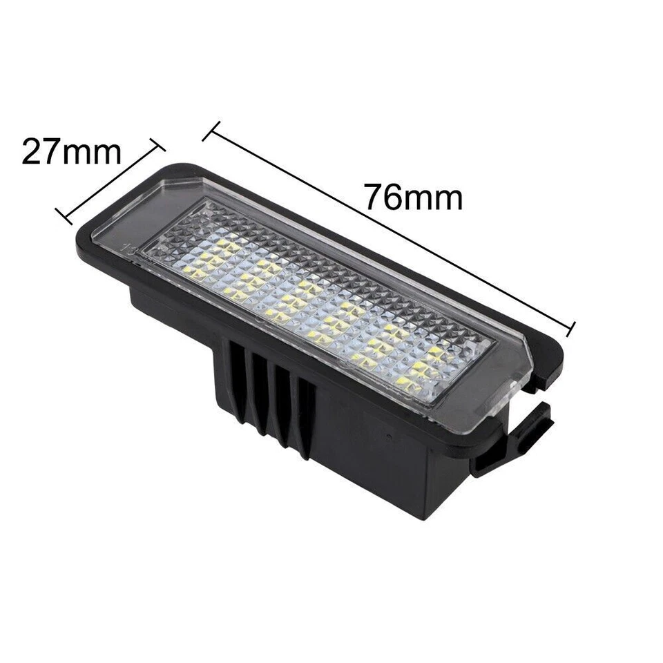 2x Luz LED de matrícula blanca xenón para furgoneta Seat Altea XL (tipo 5P) 2006-2015 Foto 2 de 3
