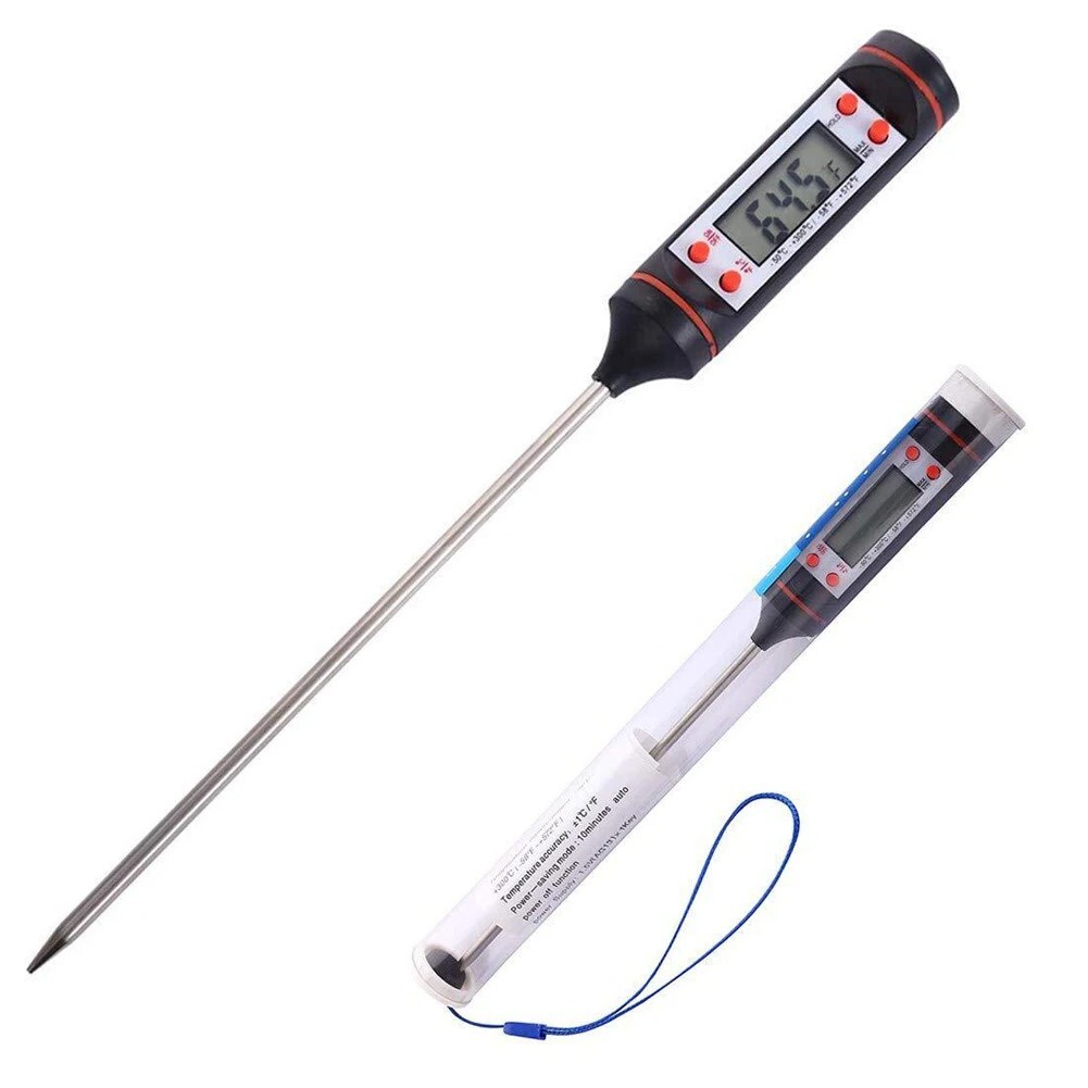 Meat Thermometer Digital Instant Read Cooking Food Probe Kitchen BBQ Grilling !!-image