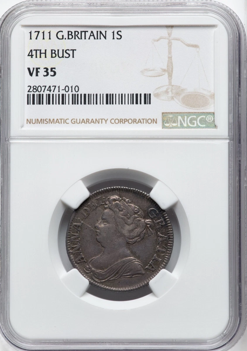 希少 NGC-VF イギリス　アン女王 1711 4th bust 　銀貨 Silver 1711 Year UK Shillings for sale | eBay