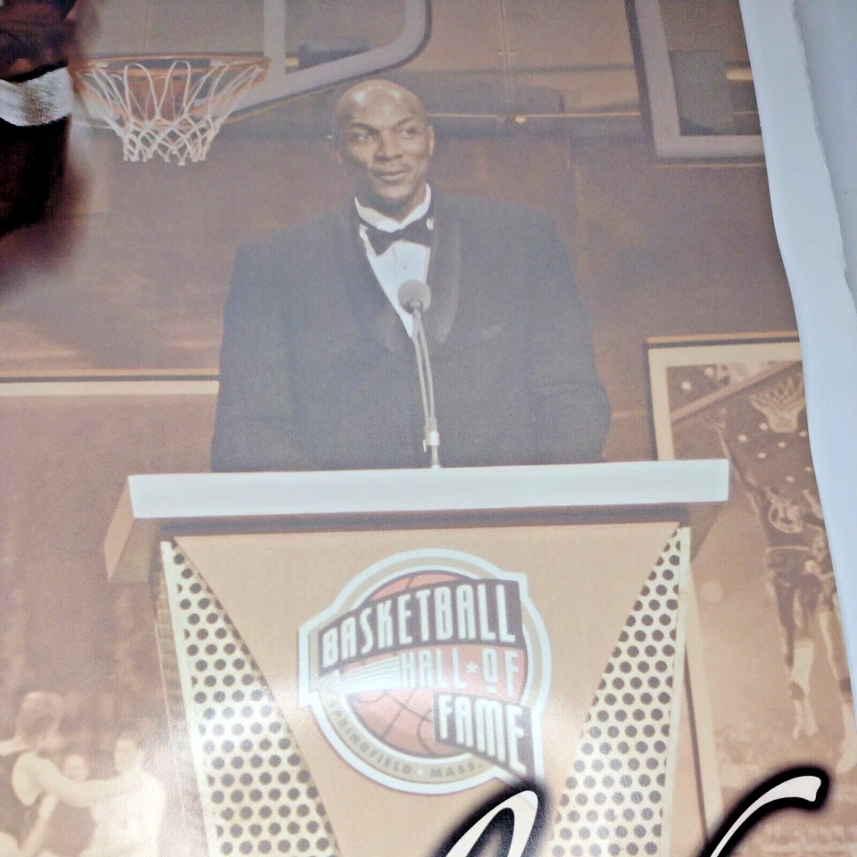 2004 Clyde Drexler NBA Basketball Hall Of Fame Inductee 20" X 18"- Wall Poster - Image 2 of 4