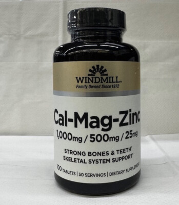 WINDMILL CAL-MAG-ZINC 100 TABLETS