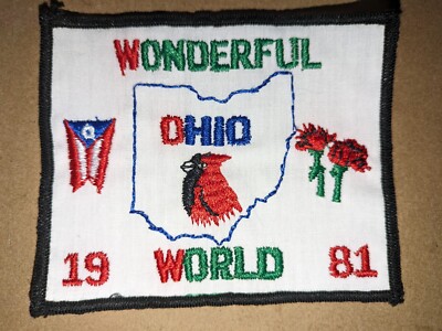 WIT Wandering Ohio Winnies Wonderful World 1981 Vintage Patch WOW